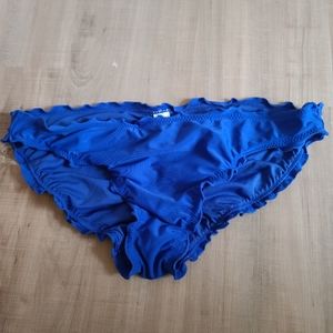 Blue Scrunchy Bikini Bottoms